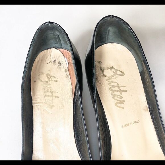 Butter Shoes Patent Leather Peep Toe Pumps 8.5 - Picture 6 of 9